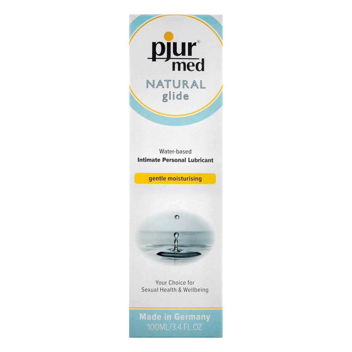 pjur Med Natural 天然水性潤滑液，100ml容量，長效潤滑無黏膩，德國製造，溫和滋潤