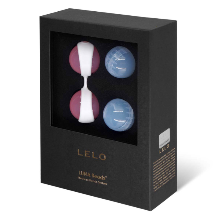 LELO Beads 縮陰球，4 顆可互換重量球體，隨身佩戴，輕柔震動，幫助增強骨盆肌肉與親密快感。