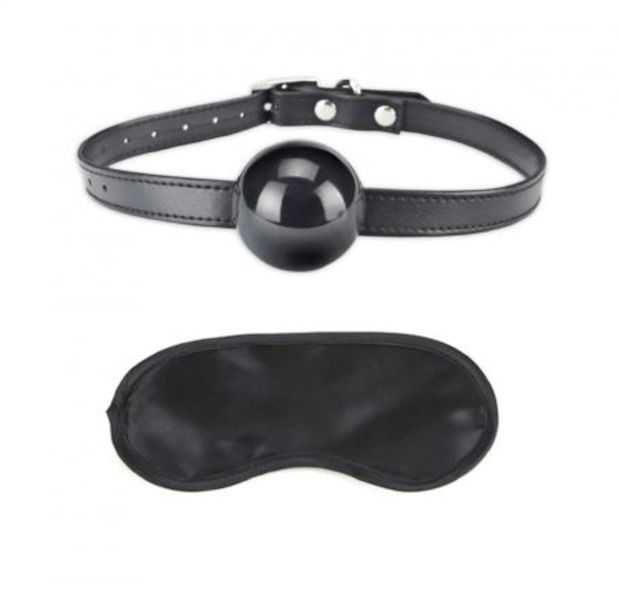 Lux Fetish 矽膠口球塞 連眼罩