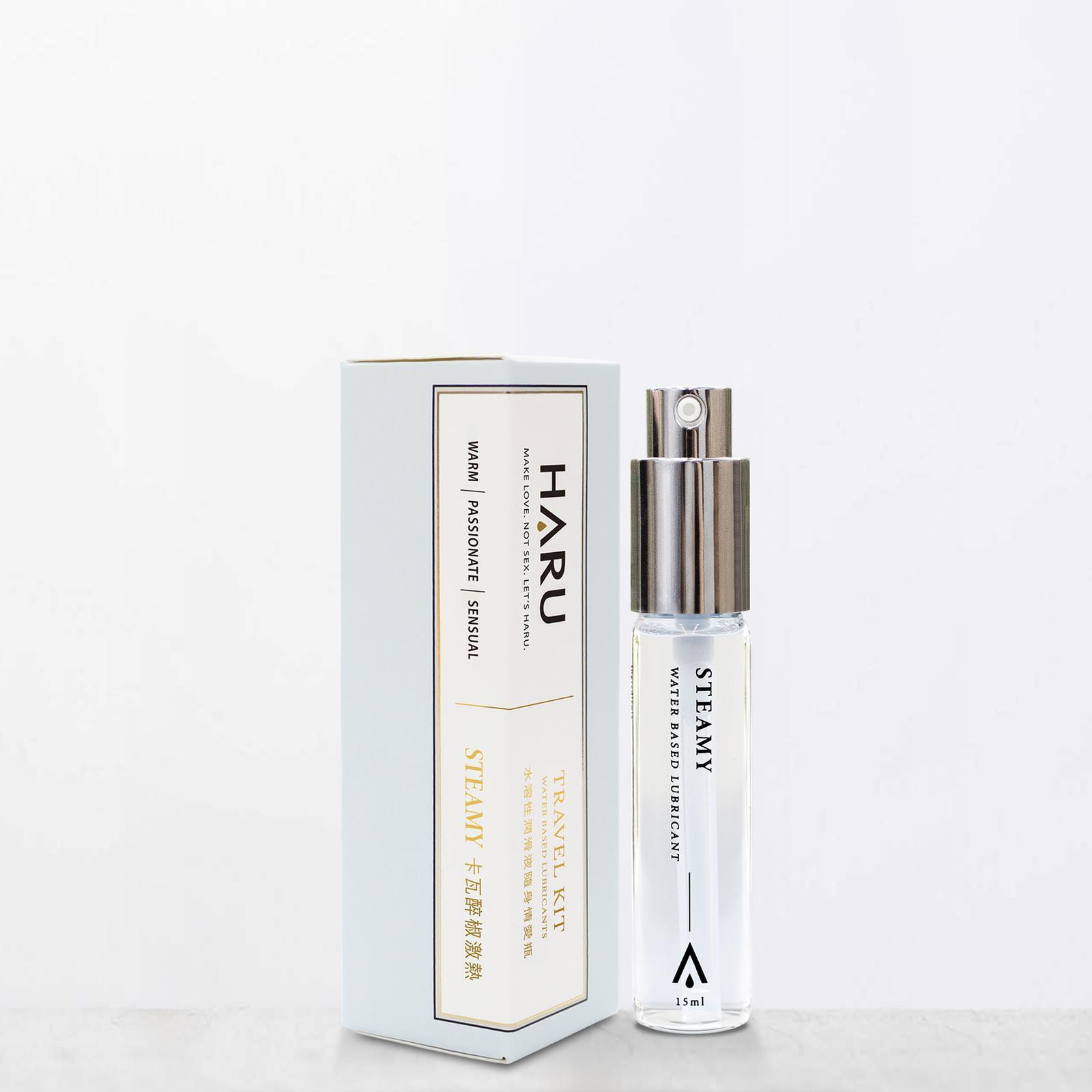 HARU: Travel Kit 潤滑液便攜裝 - STEAMY 卡瓦碎椒激熱 15ml