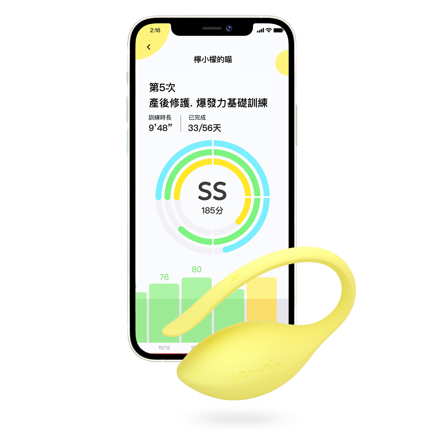 SISTALK 小怪獸 Lemon 樂檬 智能凱格爾訓練器-SING DR