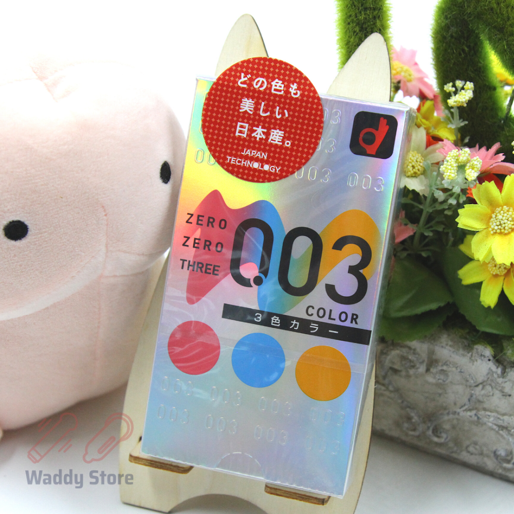 岡本 0.03 3色系 (日本版) 12 片裝 乳膠安全套-SING DR