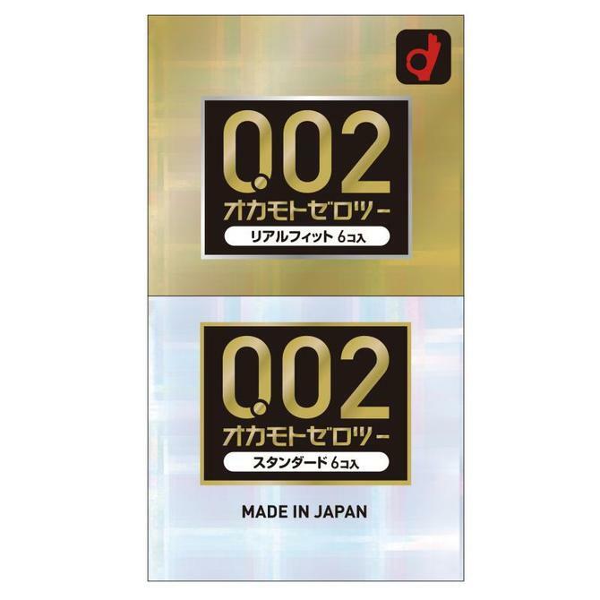 岡本 薄度均一 0.02 (日本版) Real Fit 真貼身 6片裝 + 標準 6片裝 PU安全套-SING DR