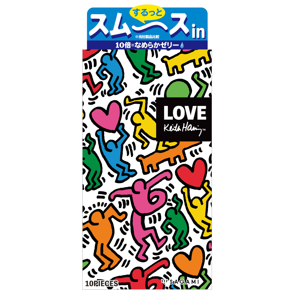 Sagami Keith Haring 10 倍潤滑 10 片裝-SING DR