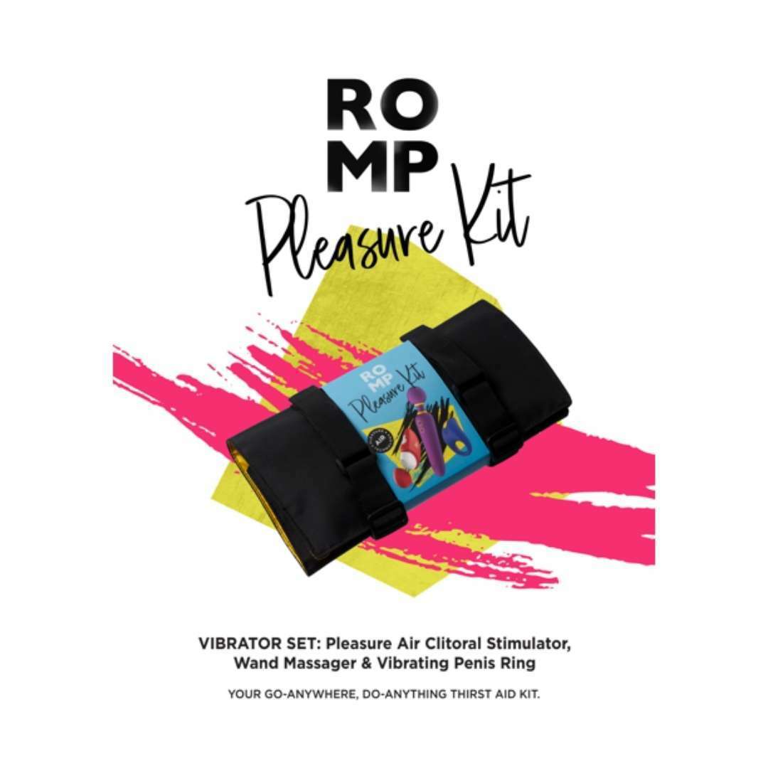 ROMP Pleasure Kit 3件性趣玩具套裝: 持久環，陰蒂吸啜器及按摩棒-SING DR