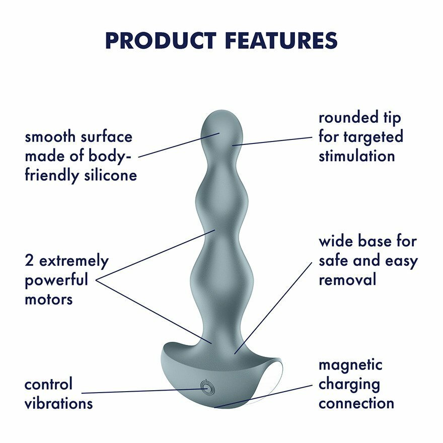 Satisfyer Lolli plug 2 肛塞震動器 灰色-SING DR