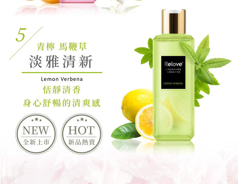 Relove 私密衣物蛋白酵素去漬抑菌手洗精 青檸馬鞭草 淡雅清新 220ml-SING DR