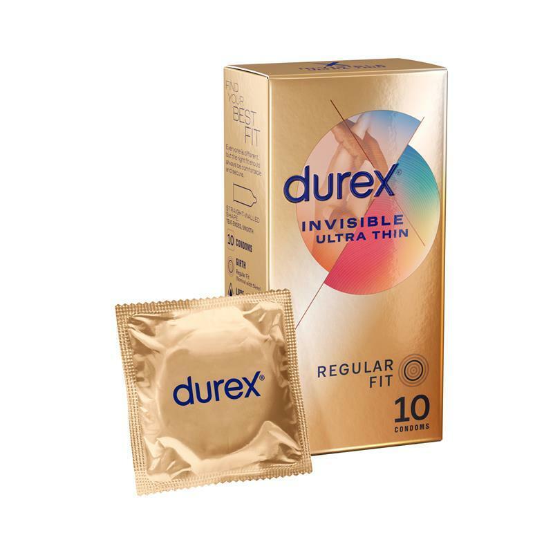 Durex 杜蕾斯 Invisible Regular Fit 超薄裝更薄型 10片裝 乳膠安全套-SING DR