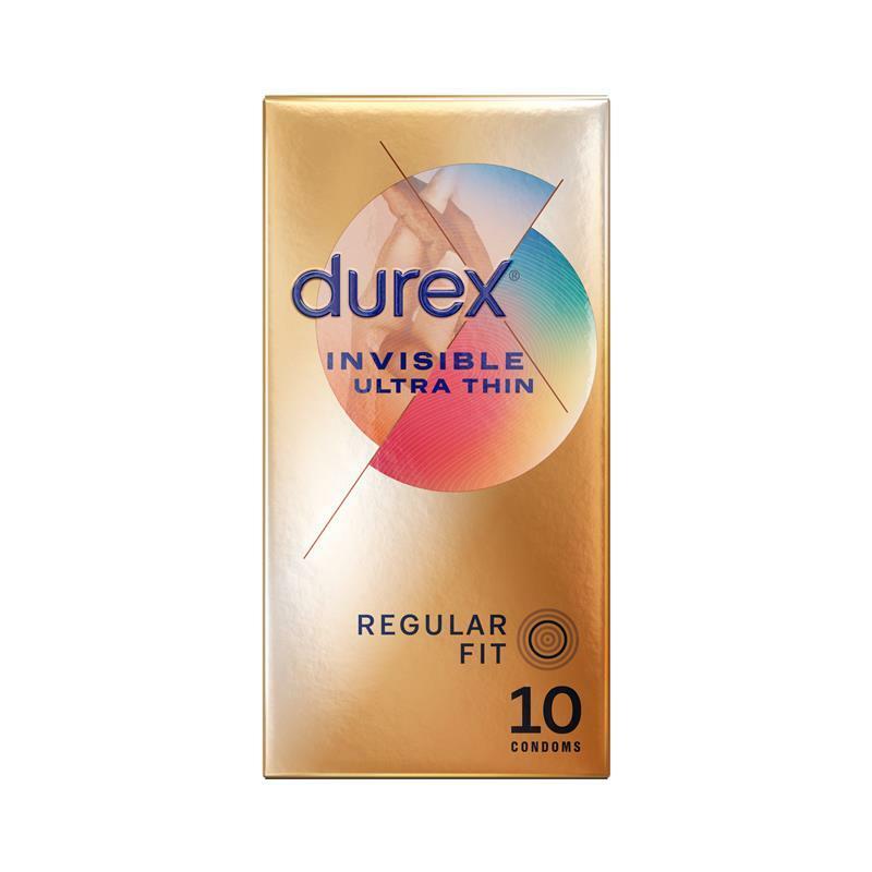 Durex 杜蕾斯 Invisible Regular Fit 超薄裝更薄型 10片裝 乳膠安全套-SING DR