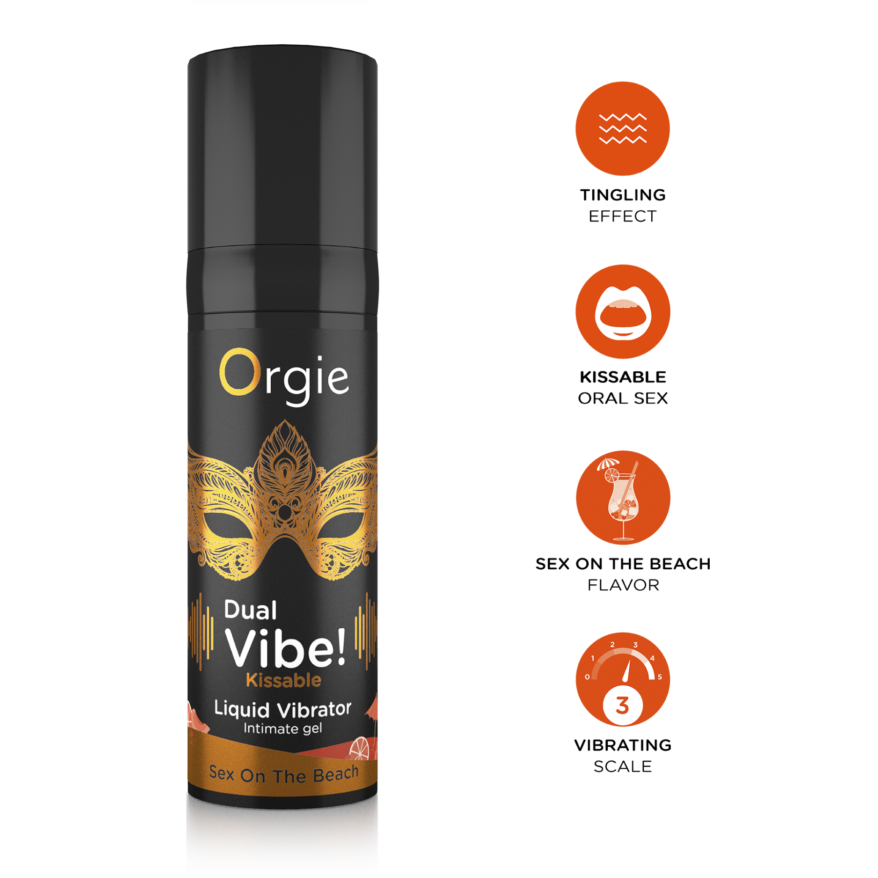 Orgie Dual Vibe! 跳動式口交快感增強潤滑液 SEX ON THE BEACH 味-SING DR