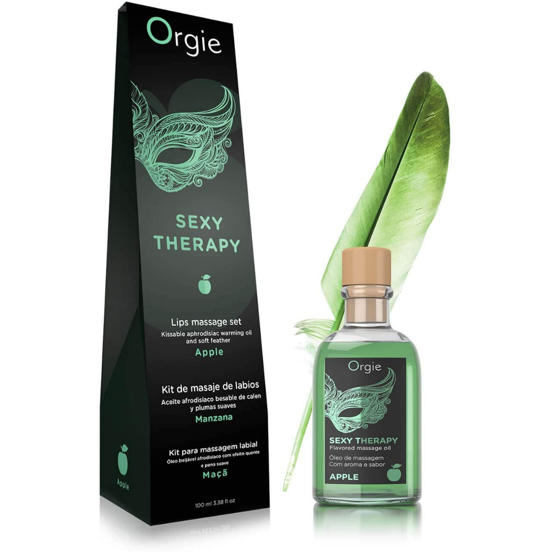 Orgie 唇部可食用熱感按摩油 蘋果味-SING DR