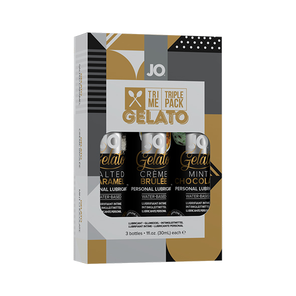 System JO Gelato Tri Me 甜品香味水性潤滑劑套裝 3 x 30ml
