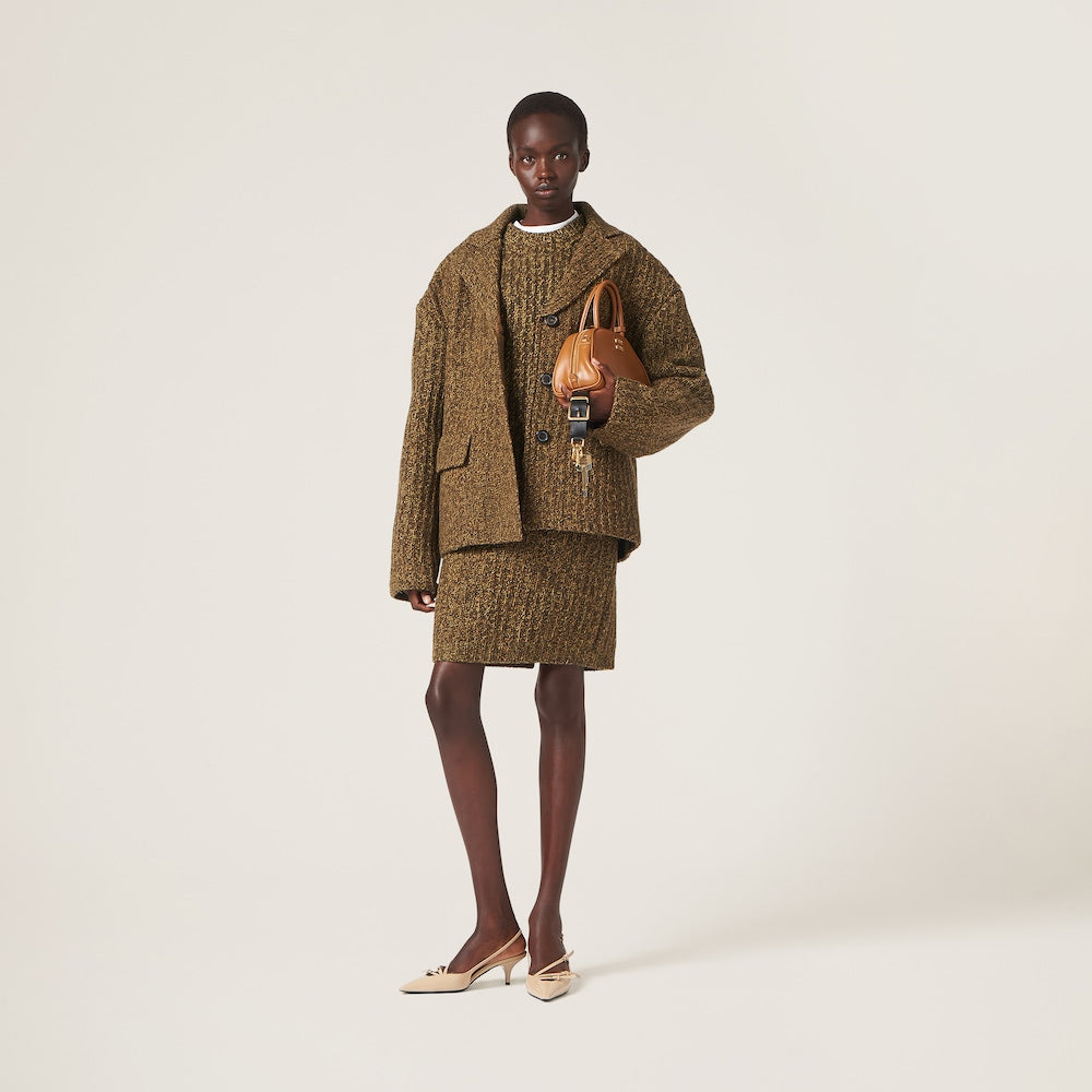 レザー トップハンドルバッグ