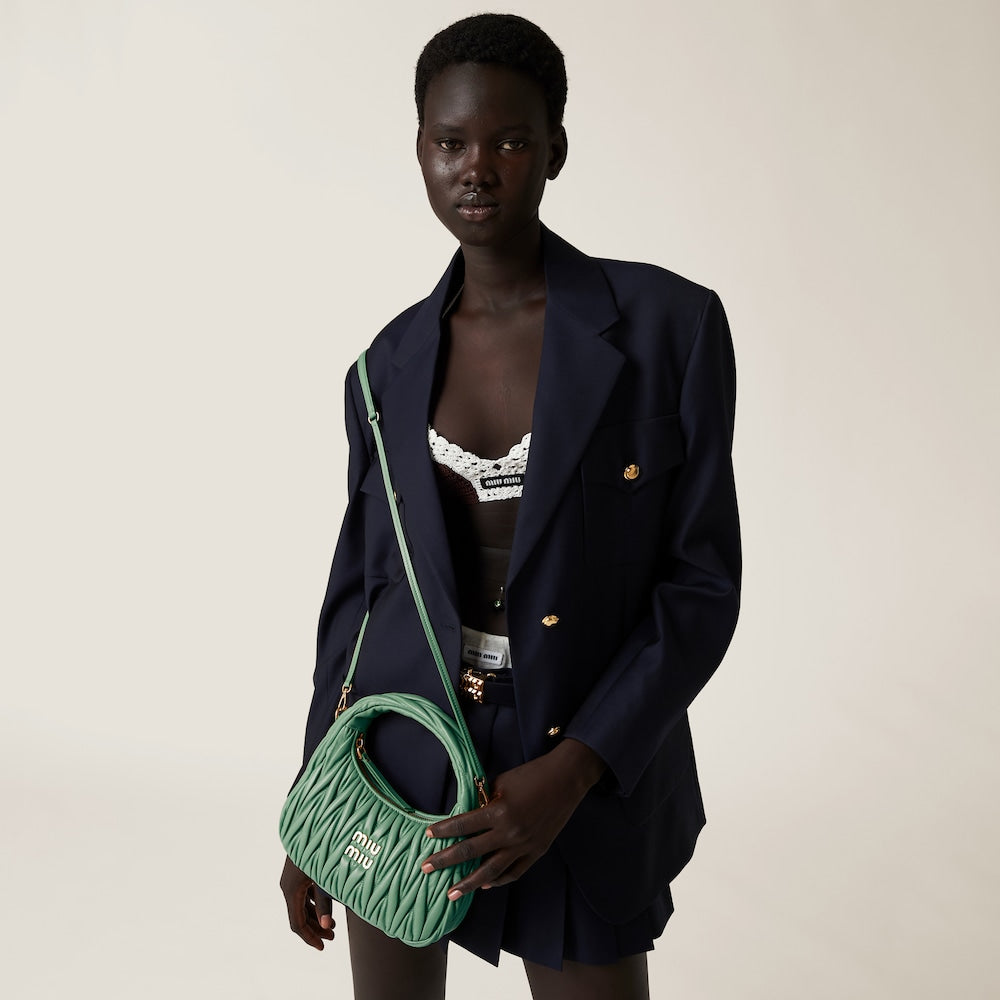 ワンダー マテラッセレザー ホーボーバッグ