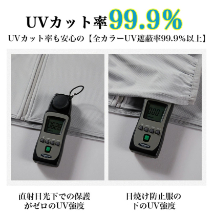 【UPF50+UVパーカー】男女兼用の薄手の日焼け止めパーカー