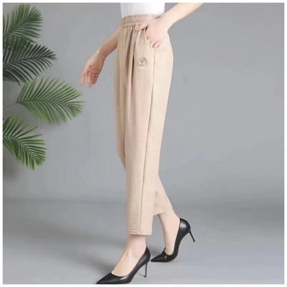 綿麻テーパードパンツ