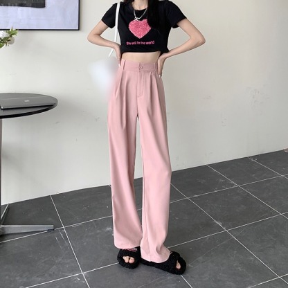 タック入りワイドスラックス