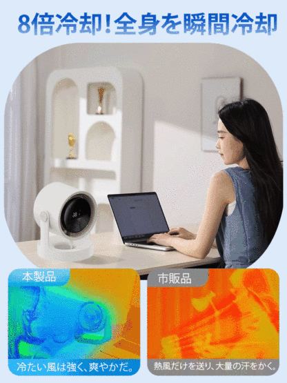 コードレス両用冷却扇風機