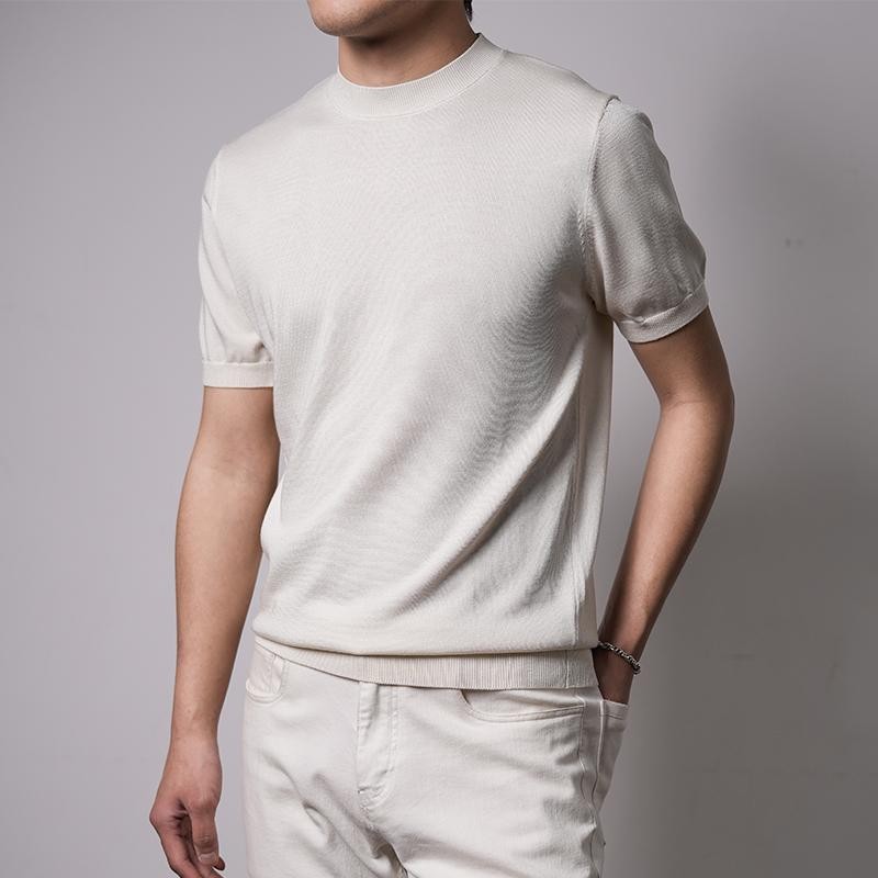 メンズアイスシルク半袖Ｔシャツ
