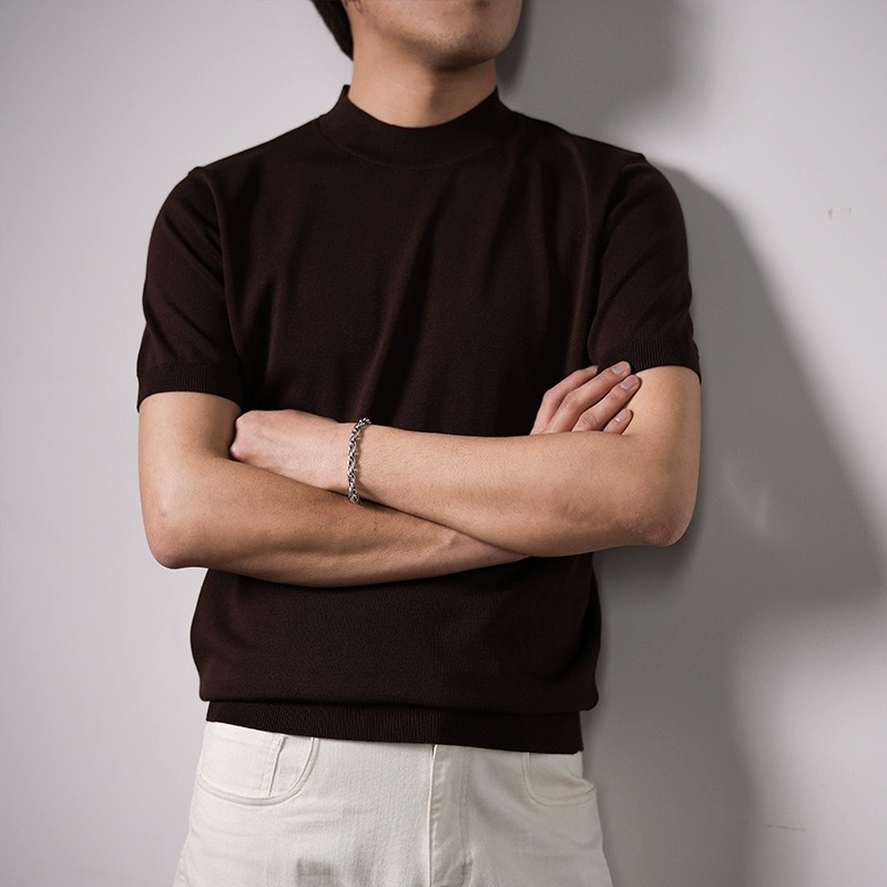 メンズアイスシルク半袖Ｔシャツ