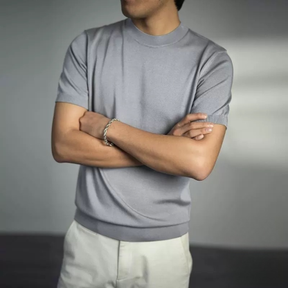 メンズアイスシルク半袖Ｔシャツ