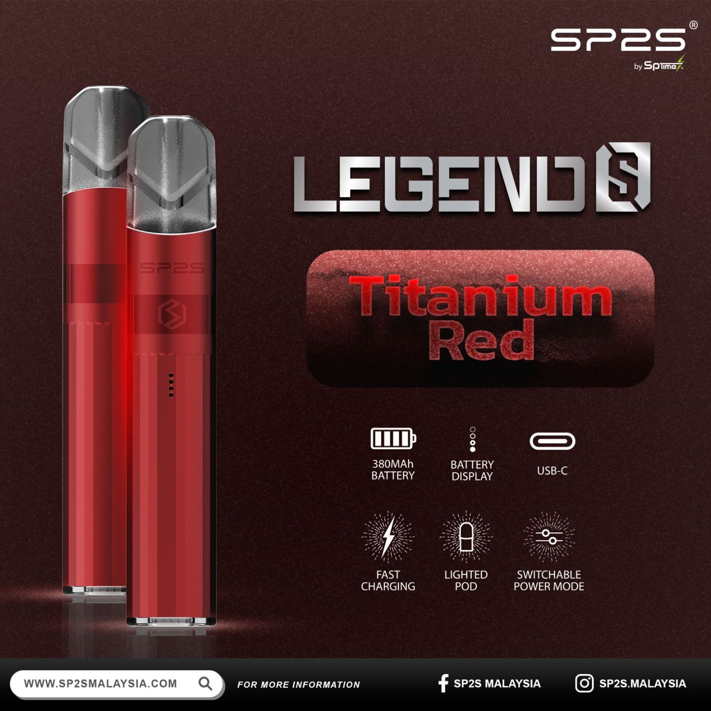 🔥新品上市 | SP2S升級版電鍍鈦色主機/通用於一代煙彈