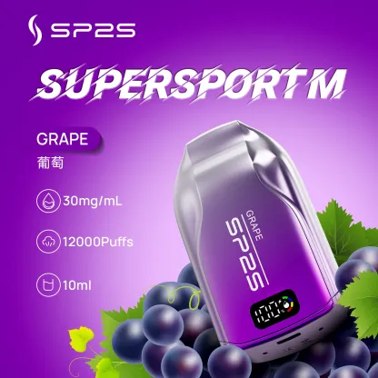 【SP2S抛棄式電子煙】大容量12000口 | 3%尼古丁 | 多種口味選擇 | 台灣現貨