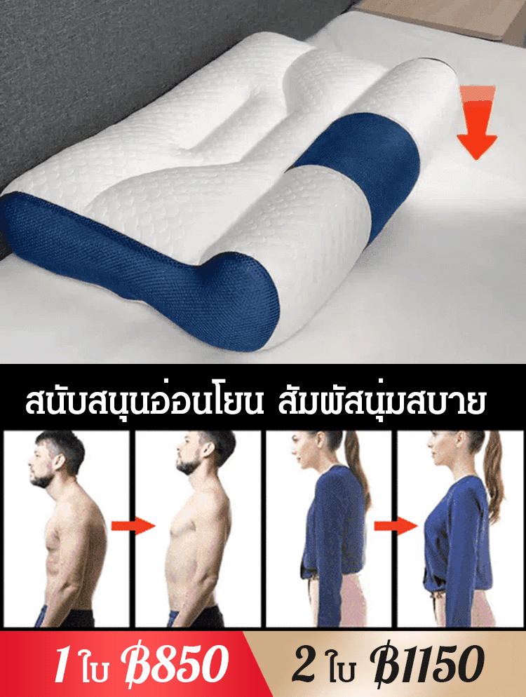 หมอนขนห่านนอนสบายป้องกันกระดูกสันหลังส่วนคอ