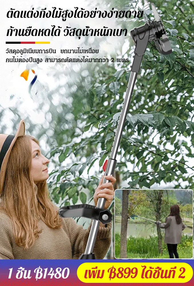 เครื่องตัดหญ้าไฟฟ้าลิเธียม 2 in 1