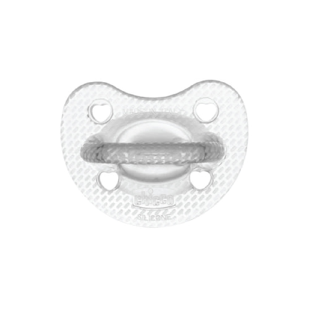 Chicco Physioforma Silicone Soother Soft Luxe (16-36M) - Blue/Grey & Orange/Transparent