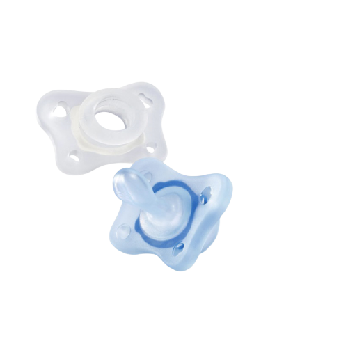 Mini Soft Silicone Soother 2PCS -Boy