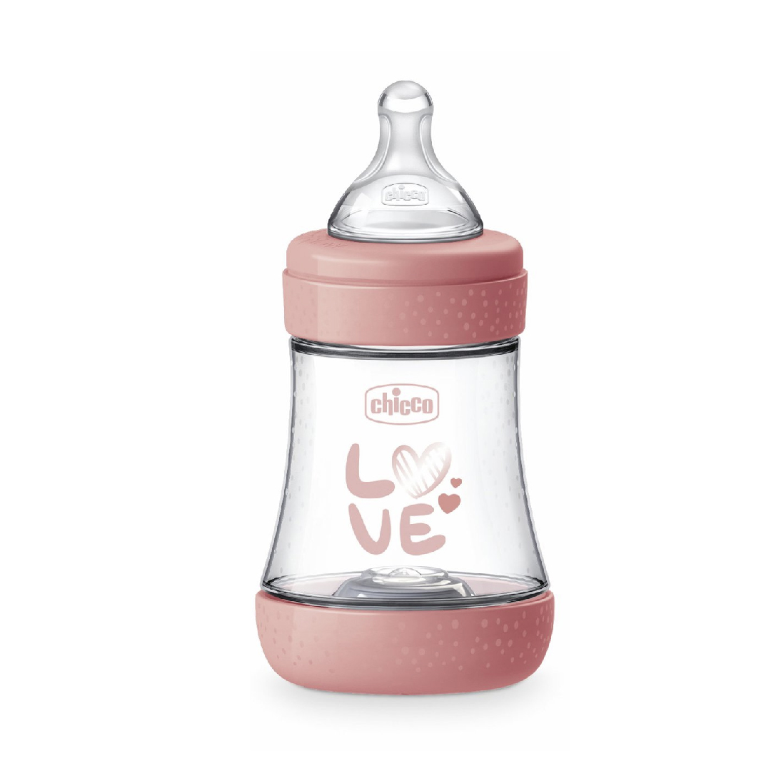 Perfect5 PP Silicone Feeding Bottle- 150ml/ 240ml/300ml (Pink/Blue)