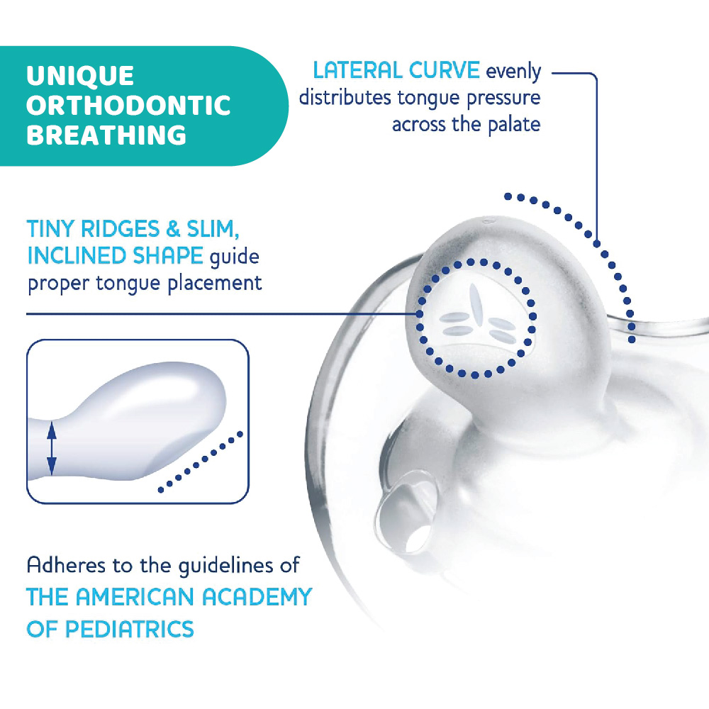 Physioforma Silicone Soother Soft Luxe 1 pcs (2-6M) - Green/ Grey/Orange