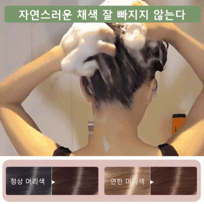 식물 추출 버블 염색제