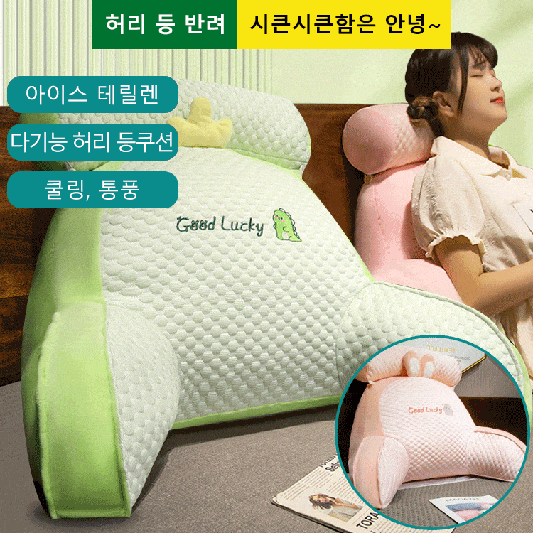 아이스 테릴렌 다기능 허리 등쿠션