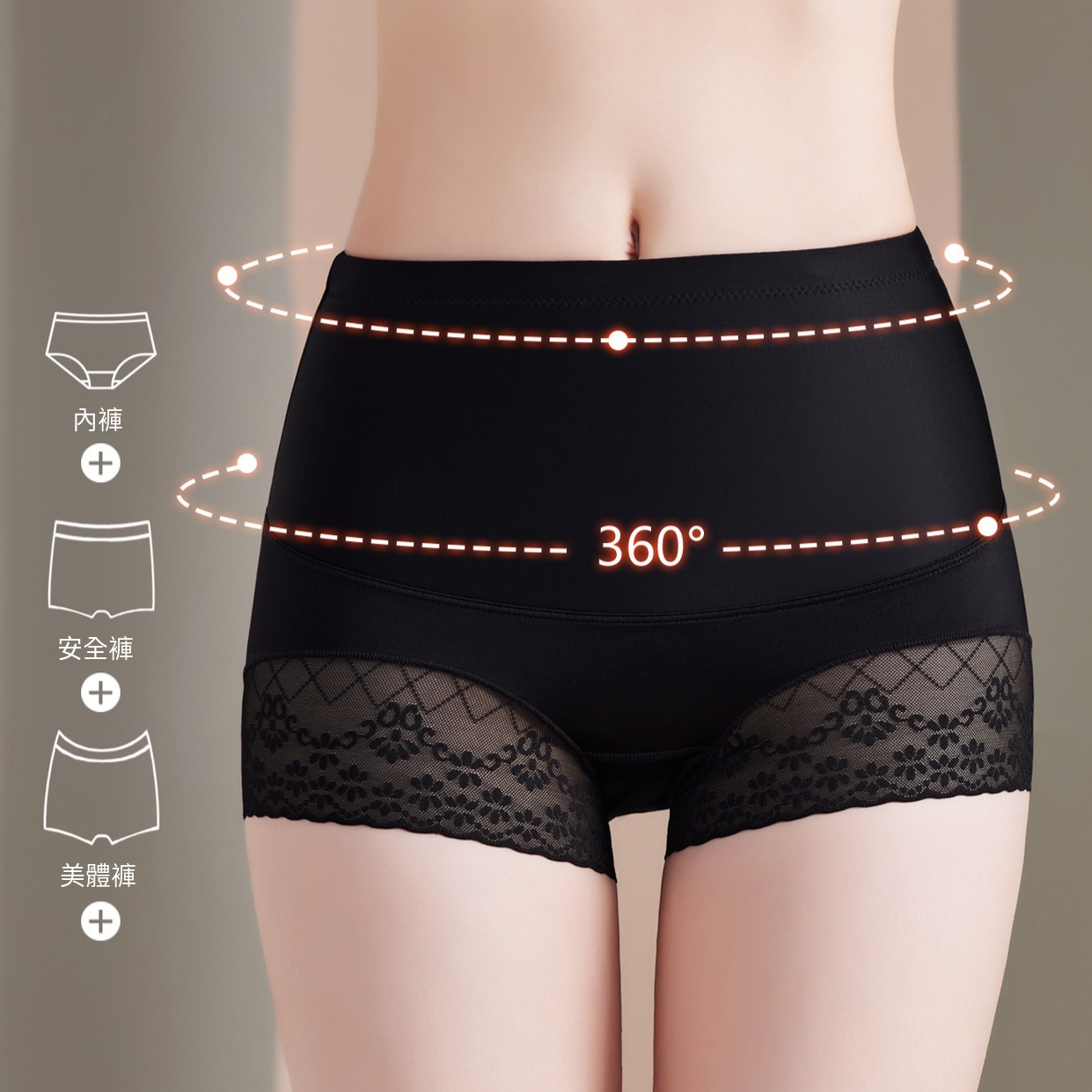 收腹提臀內褲女高腰強力收腹小腹產後塑身腰帶夏季薄款無痕塑身褲