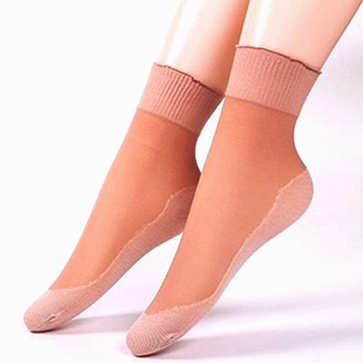 【無痕不勒】荷葉邊棉底絲襪