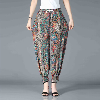 【夏天涼涼褲】外穿冰絲薄款防蚊燈籠褲