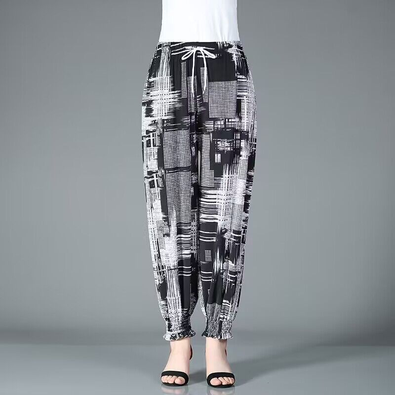 【夏天涼涼褲】外穿冰絲薄款防蚊燈籠褲