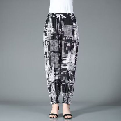 【夏天涼涼褲】外穿冰絲薄款防蚊燈籠褲