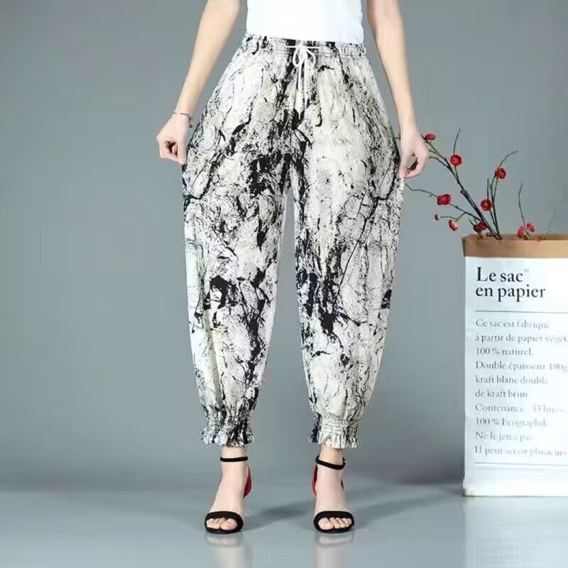 【夏天涼涼褲】外穿冰絲薄款防蚊燈籠褲