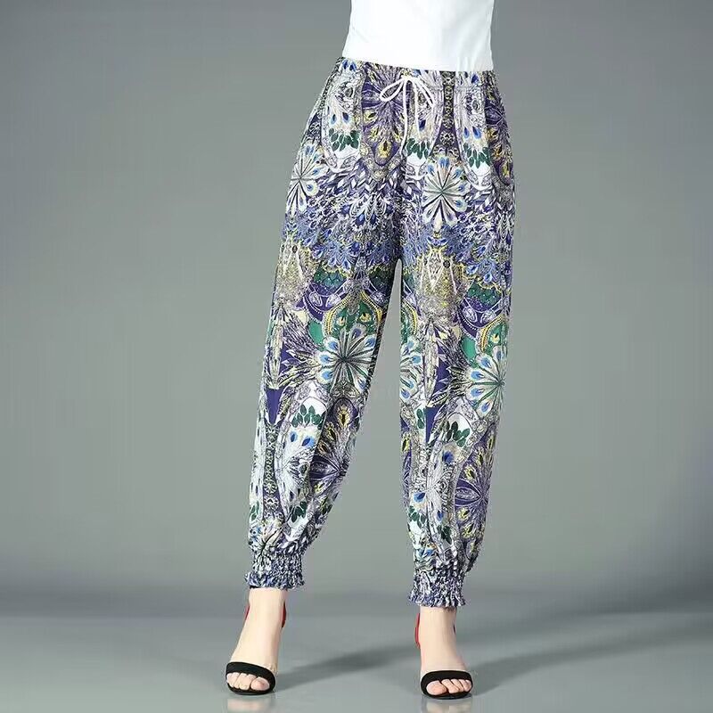 【夏天涼涼褲】外穿冰絲薄款防蚊燈籠褲