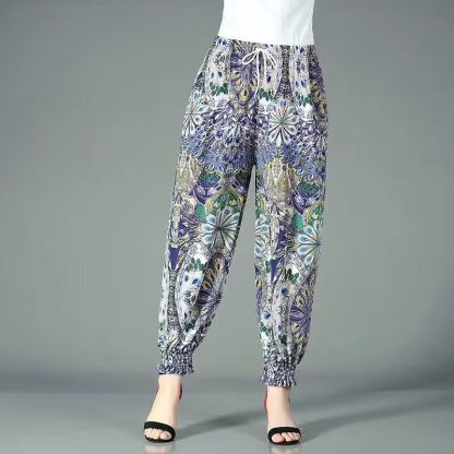 【夏天涼涼褲】外穿冰絲薄款防蚊燈籠褲