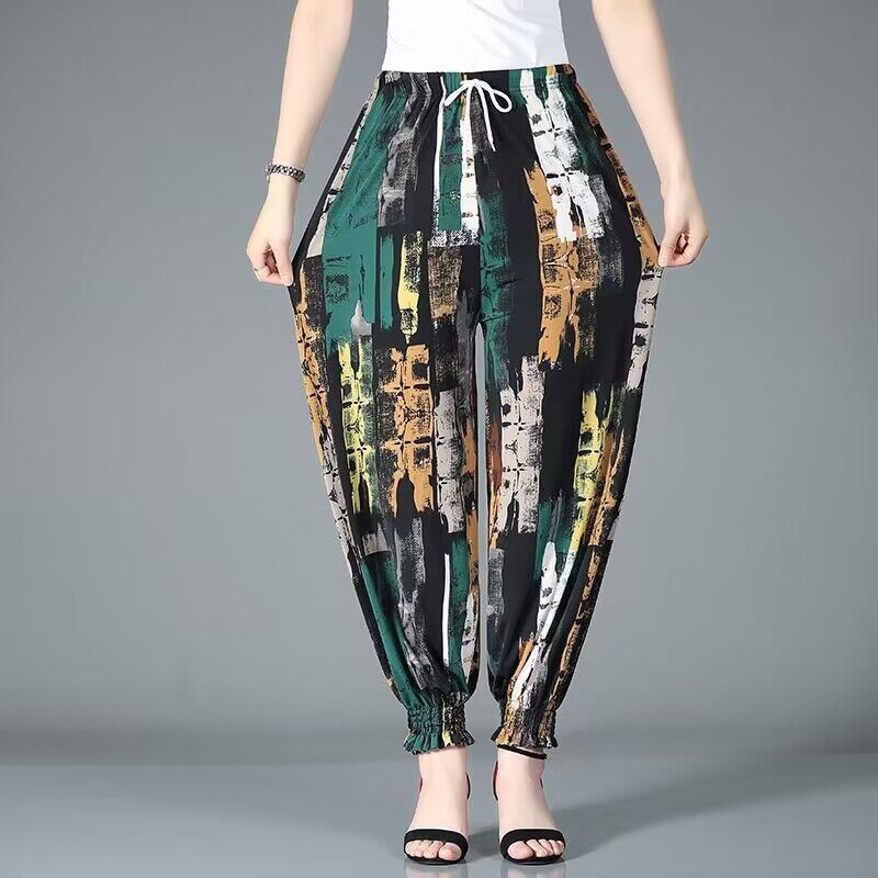 【夏天涼涼褲】外穿冰絲薄款防蚊燈籠褲