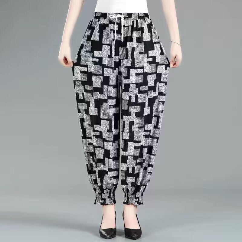 【夏天涼涼褲】外穿冰絲薄款防蚊燈籠褲