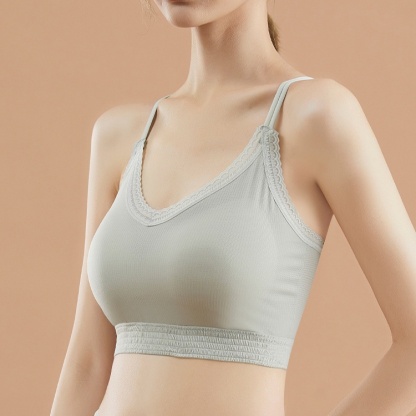 883清涼夏日冰肌透氣破洞裹胸定杯少女抹胸冰絲內衣