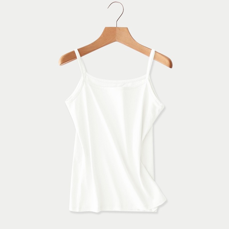 白色性感小吊帶背心女夏季內搭莫代爾打底無袖上衣