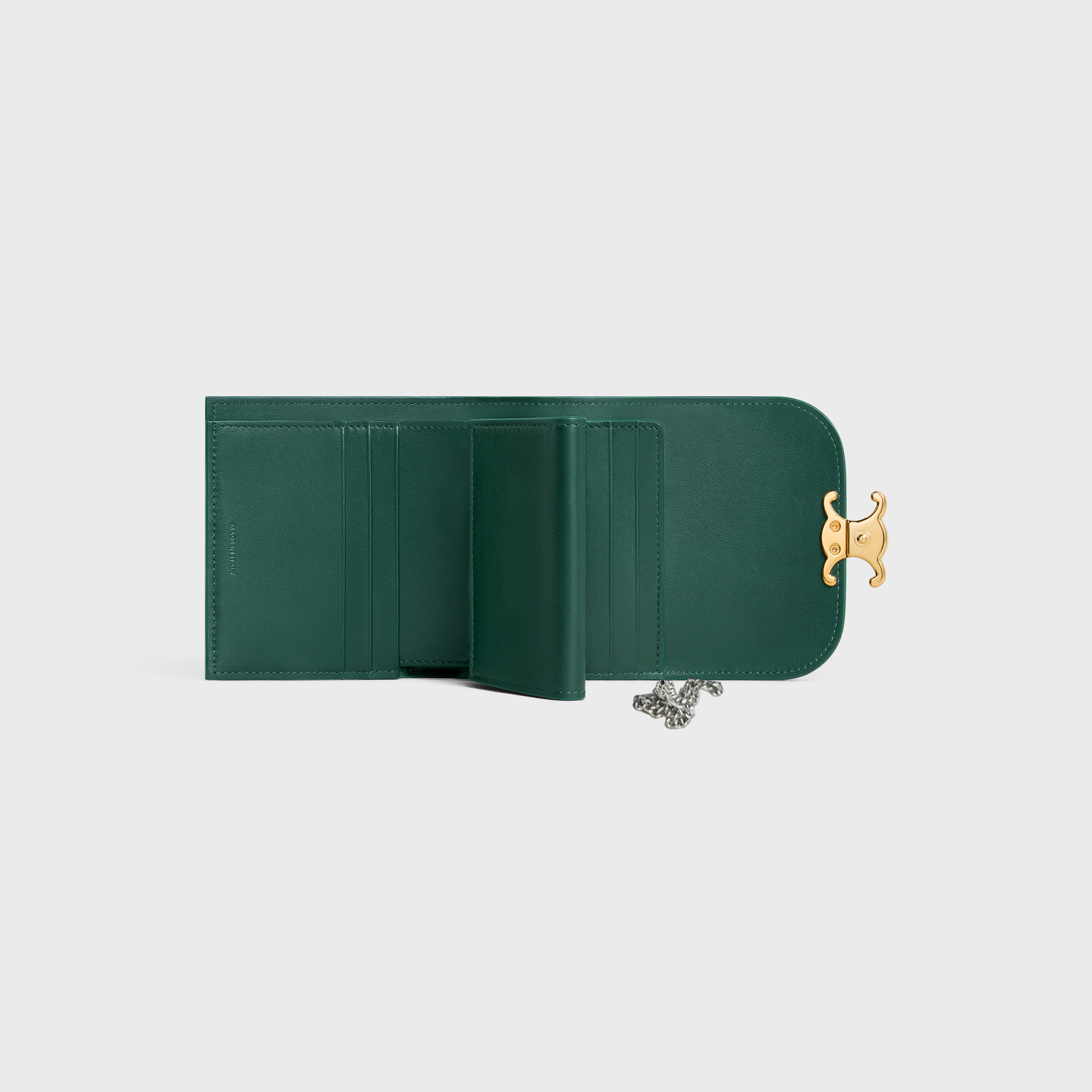 チェーンウォレット マーゴ /スモール フラップウォレット トリオンフ / シャイニーカーフスキン アマゾン