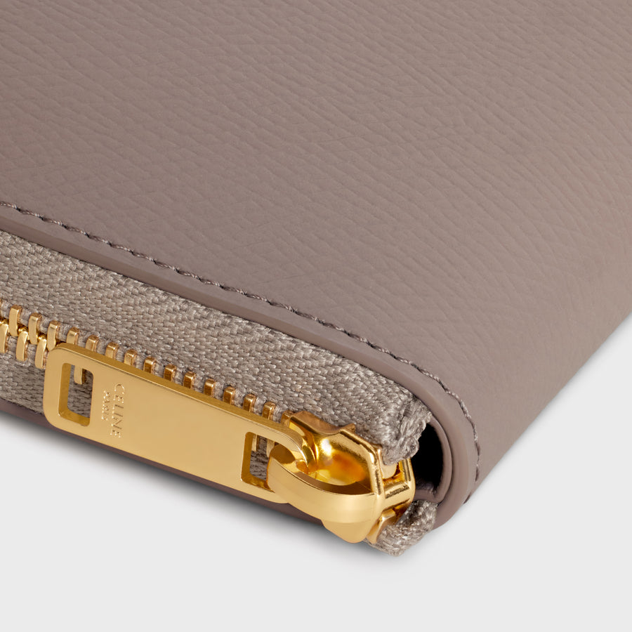 スモール ジップウォレット エッセンシャル / グレインドカーフスキン ぺブル