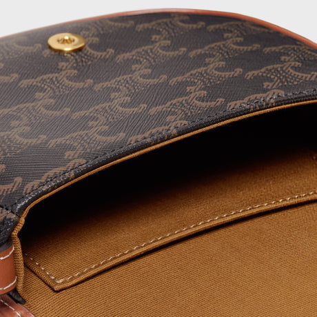 ミニ ブザス / トリオンフキャンバス＆カーフスキン タン